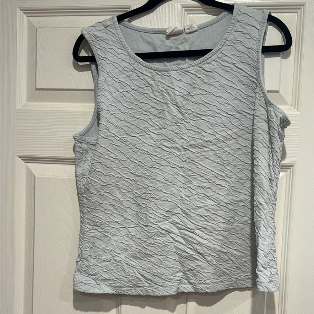 C&C California Textured Light Gray Tank Top